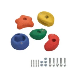 5 Prises D'escalade Colorées 90 Mm