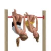 Barre Gymnastique 143 Cm Y Compris 2 Poteaux