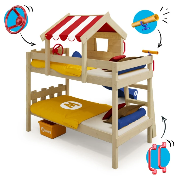 Lit Superposé Et Toboggan Wickey CrAzY Circus – Image 3