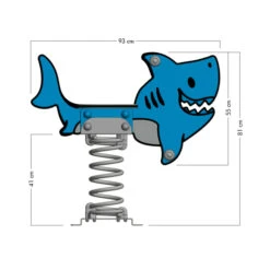 Jeu Sur Ressort Wickey PRO Requin "Charley" -Boutique De Jouets w pro federwippe hai spielplatz 1000079 5 4